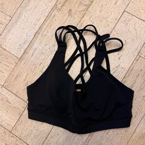 Lululemon Athletica Black Strappy Sports Bra